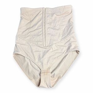 NAOMI & NICOLE Women’s Nude Beige High-Waist Shapewear Brief Size XL